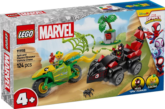 LEGO MARVEL - 11198 - Spin and Electro Dinosaur Vehicle Chase