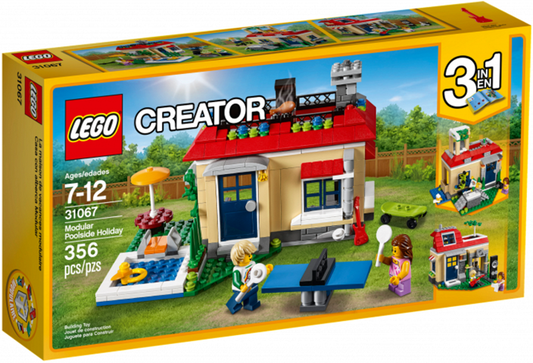 LEGO - Creator - 31067 - Modular Poolside Holiday - BOITE ENDOMMAGÉE