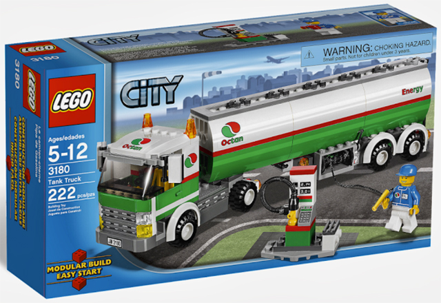 LEGO - City - 3180 - Camion-citerne - USAGÉ / USED