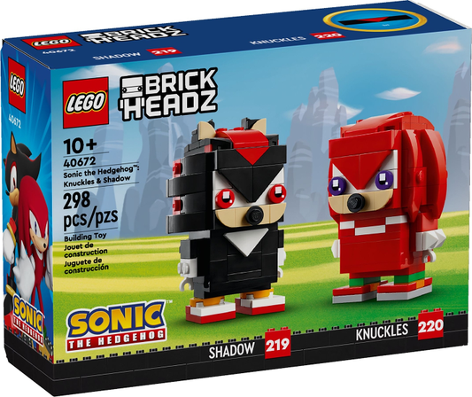 LEGO - Brickheadz - 40672 - Sonic the Hedgehog: Knuckles & Shadow
