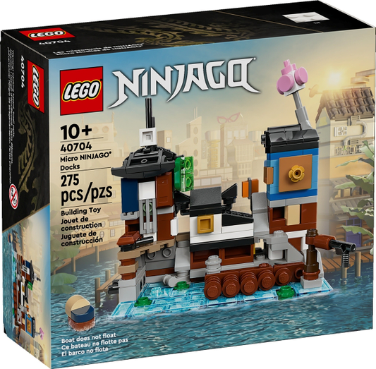 LEGO - Ninjago -40704 - Micro NINJAGO Docks - BOITE ENDOMMAGÉE