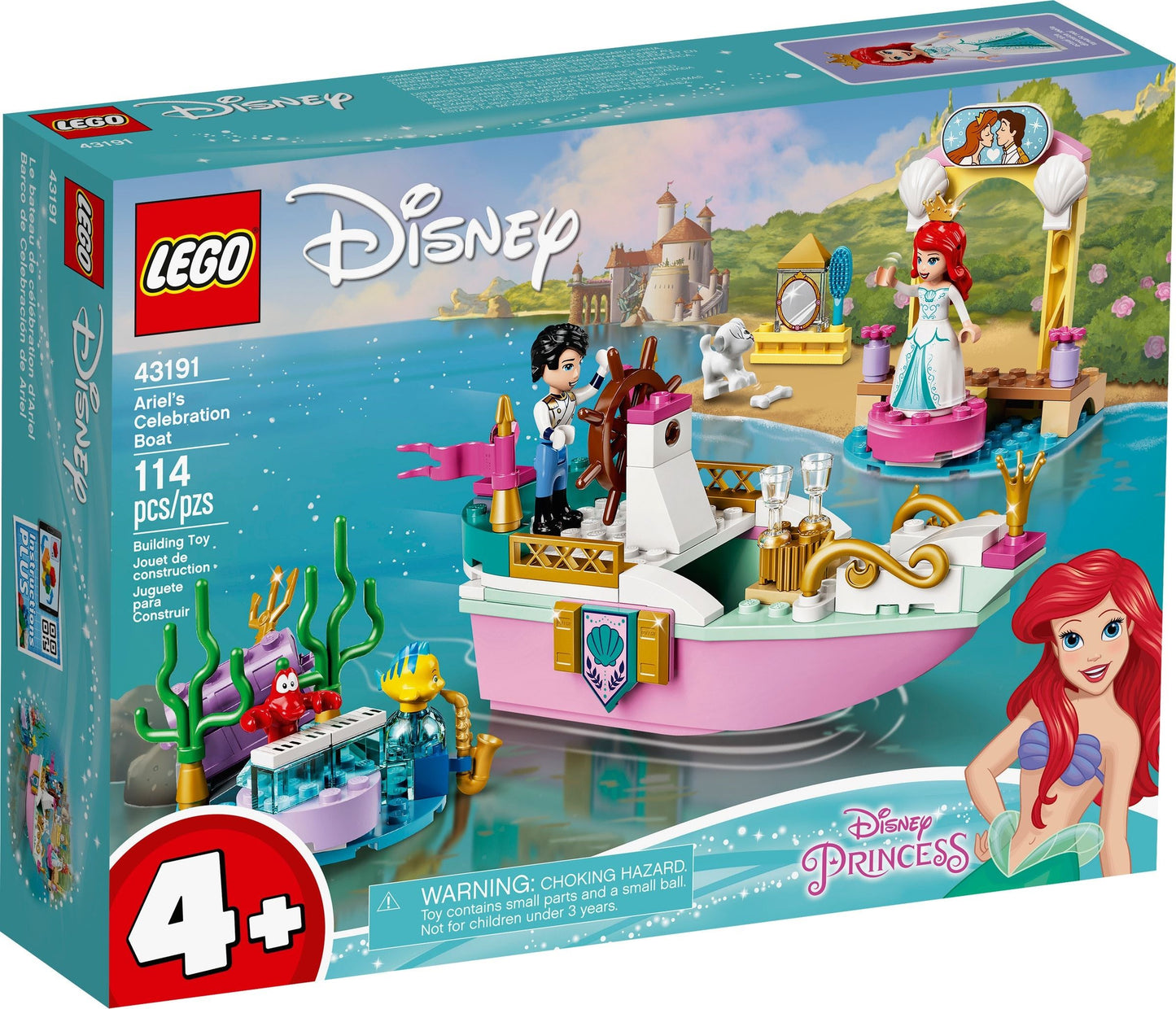 LEGO - Disney - 43191 - Ariel's Celebration Boat - USAGÉ / USED