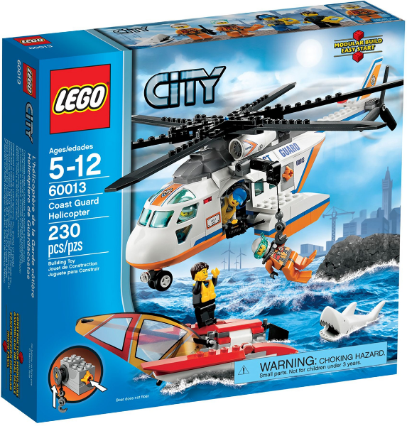 LEGO City - 60013 - Hélicoptère de la Garde côtière - USAGÉ / USED