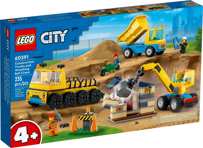 LEGO City - 60391 - Construction Trucks and Wrecking Ball Crane