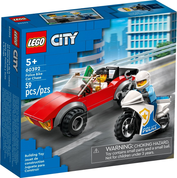 LEGO - City - 60392 - Course-poursuite en moto de police