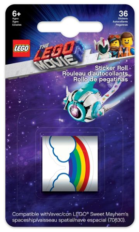 LEGO - Lego Movie 2 -6276885 -Sticker Sheet Roll - Replacement Stickers for Set 70830 blister pack