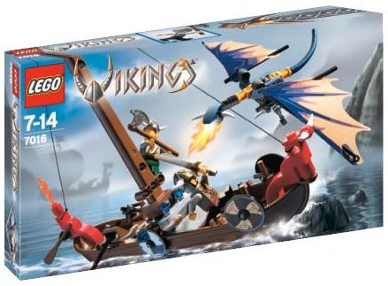 LEGO - Vikings - 7016 - Le bateau viking contre le dragon wyverne