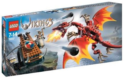 LEGO - Vikings - 7017 - La catapulte viking contre le dragon Nidhogg