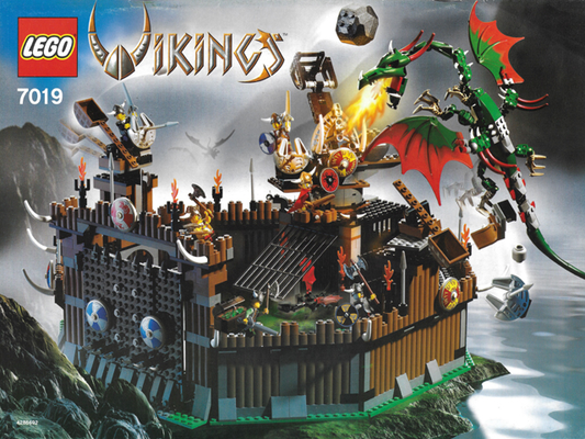 LEGO Vikings - 7019 - Viking Fortress against the Fafnir Dragon - USAGÉ / USED