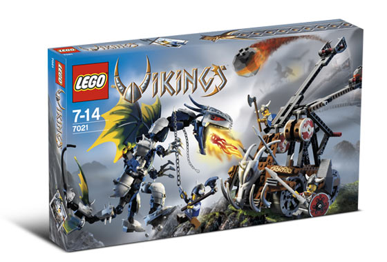 LEGO Vikings - 7021 - Double catapulte viking contre dragon d'Ofnir blindé - USAGÉ / USED