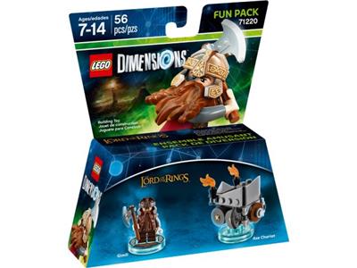 LEGO Dimensions - 71220 - Fun Pack Gimli - BOITE ENDOMMAGÉE