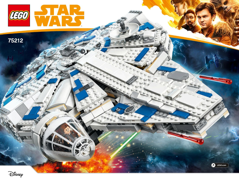 LEGO Star Wars - 75212 - Faucon Millenium de Kessel Run - USAGÉ/USED