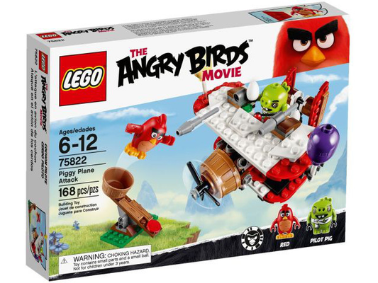LEGO - Angry Birds - 75822 - L'attaque du cochon en avion - BOÎTE OUVERTE, SACHETS SCELLÉS
