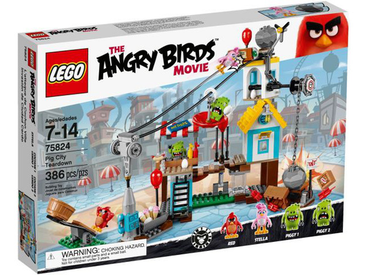 LEGO - Angry Birds - 75824 - Démontage de Pig City BOÎTE OUVERTE SACHETS SCELLÉS
