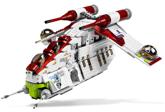 Lego Star Wars - 7676 - Republic Attack Gunship - USED / USAGÉ