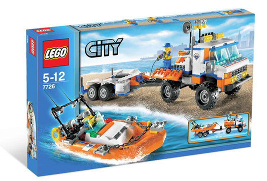 Lego City 7726 - Coast Guard Truck with Speed Boat
