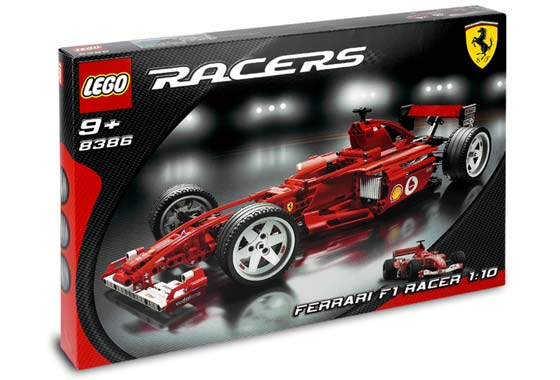 LEGO Racers - 8386 - Ferrari F1 Racer 1:10 - Boîte ouverte, sacs scellés