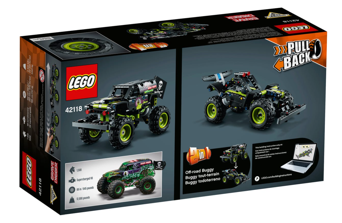 LEGO TECHNIC - 42118 - Monster Jam™ Grave Digger™ UTILISÉ/USAGÉ