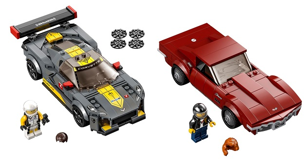 LEGO Speed Champions - 76903 - Chevrolet Corvette C8.R Race Car and 1969 Chevrolet Corvette - USAGÉ / USED