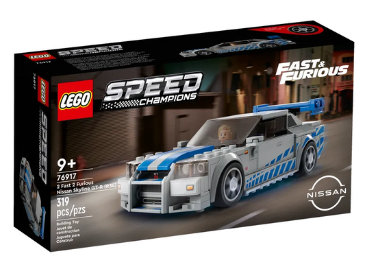 LEGO Speed Champions - 76917 - 2 Fast 2 Furious Nissan Skyline GT-R (R34) - Boîte Endommagée