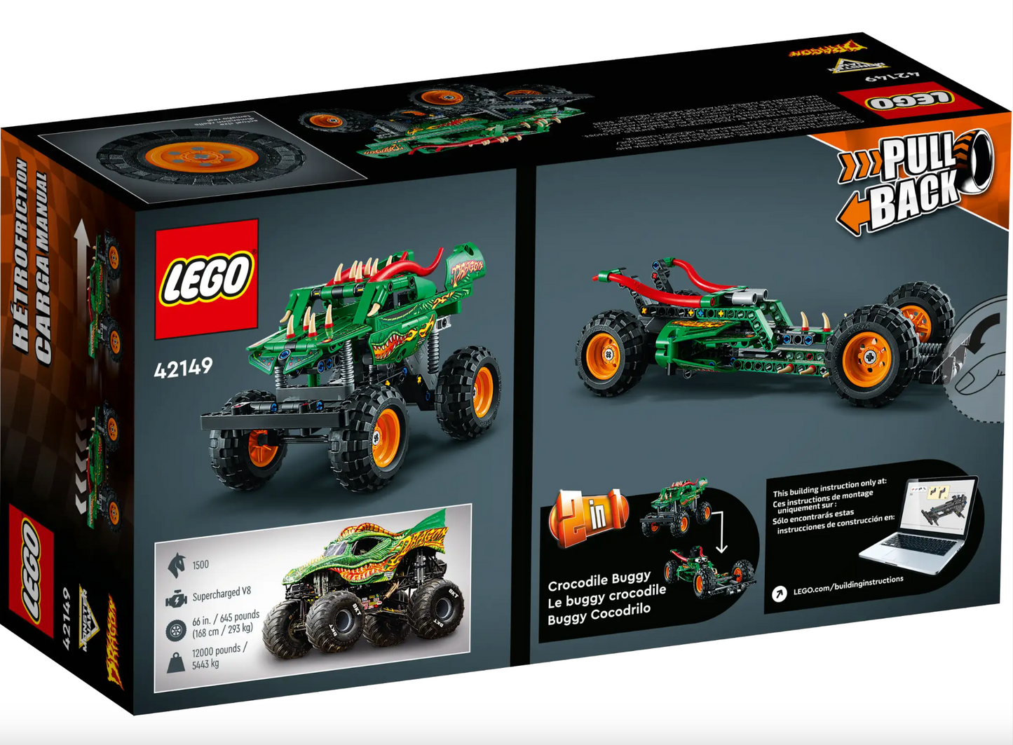 LEGO TECHNIC - 42149 - Monster Jam™ Dragon™