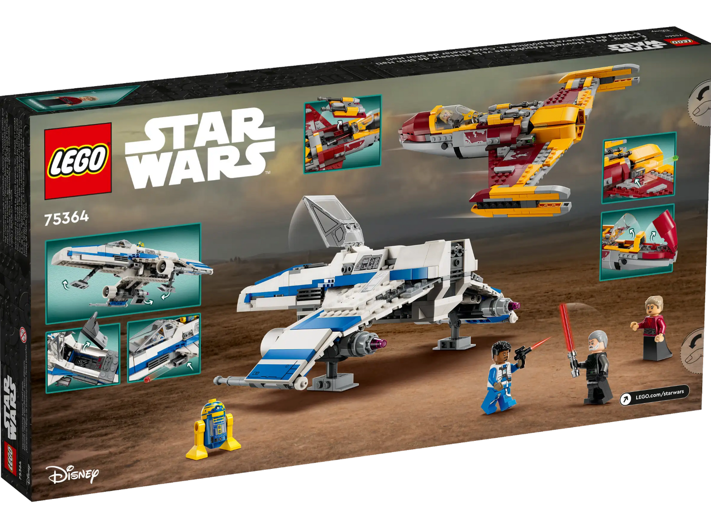 LEGO Star Wars - 75364 - E-Wing™ de la Nouvelle République contre le Starfighter™ de Shin Hati