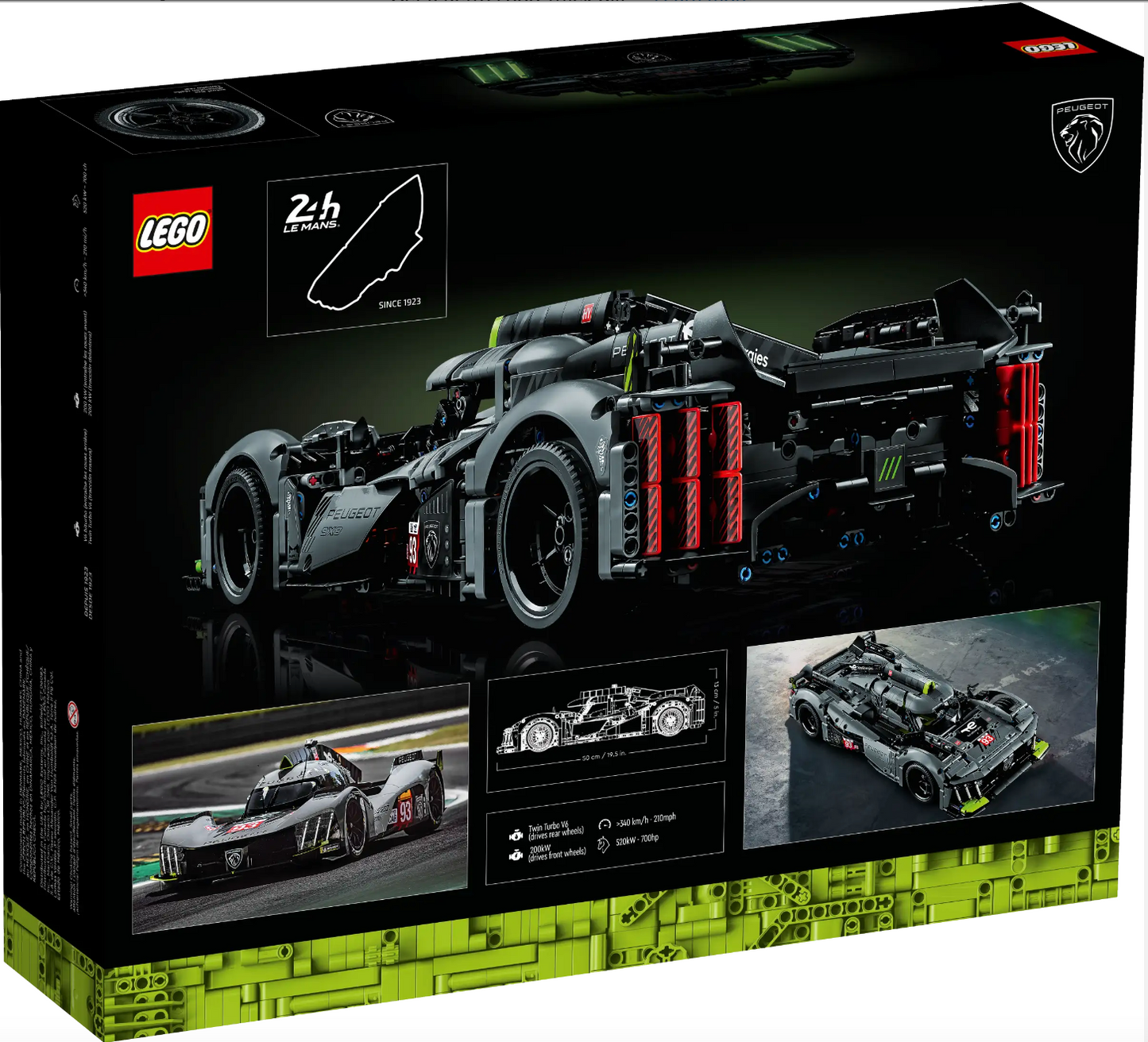 LEGO Technic - 42156 - Hypercar hybride PEUGEOT 9X8 24H du Mans