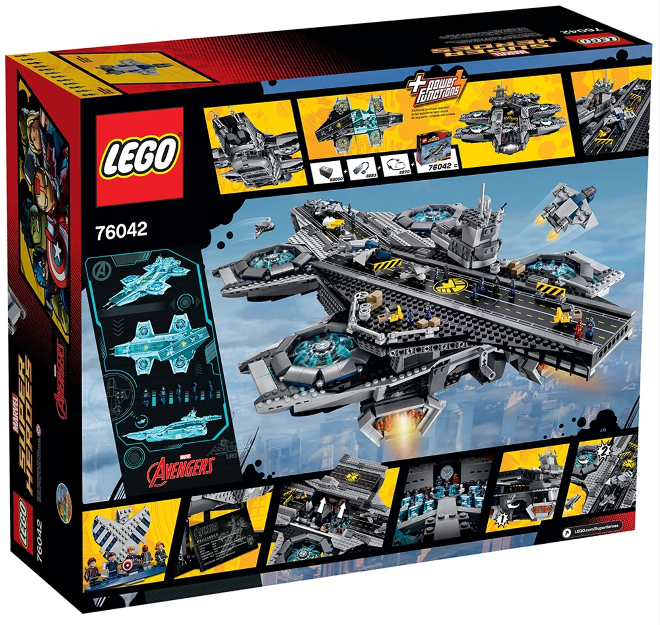 LEGO Marvel - 76042 - The SHIELD Helicarrier - BOITE ENDOMMAGÉE