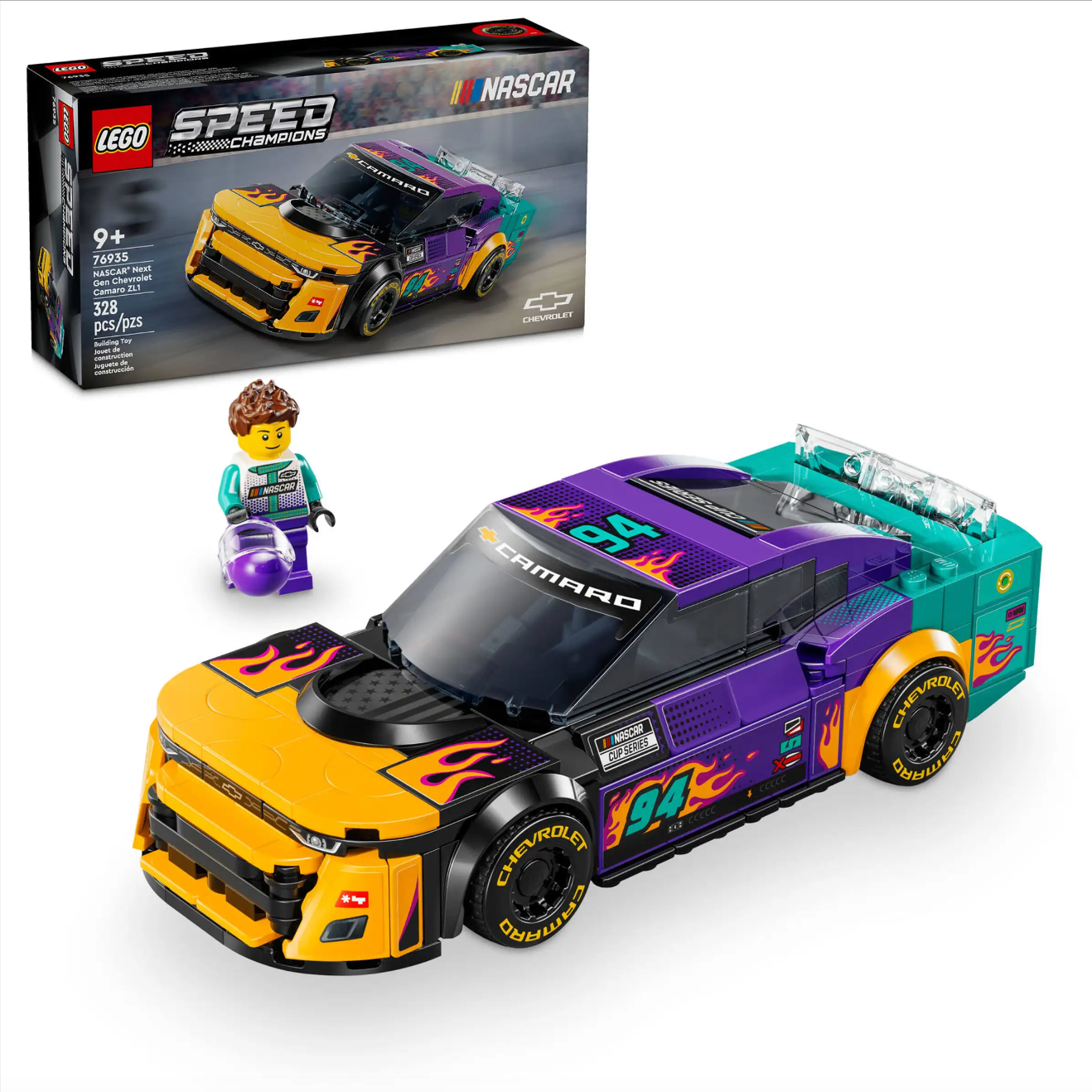 LEGO - Speed Champions - 76935 - Chevrolet Camaro ZL1 de nouvelle génération de Nascar