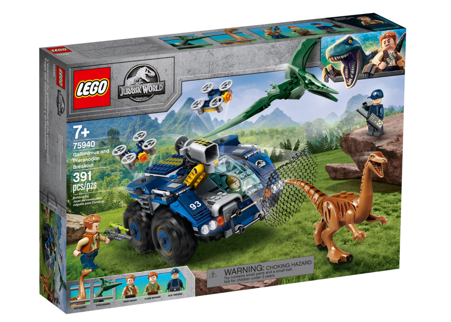 LEGO JURASSIC WORLD - 75940 - Gallimimus and Pteranodon Breakout