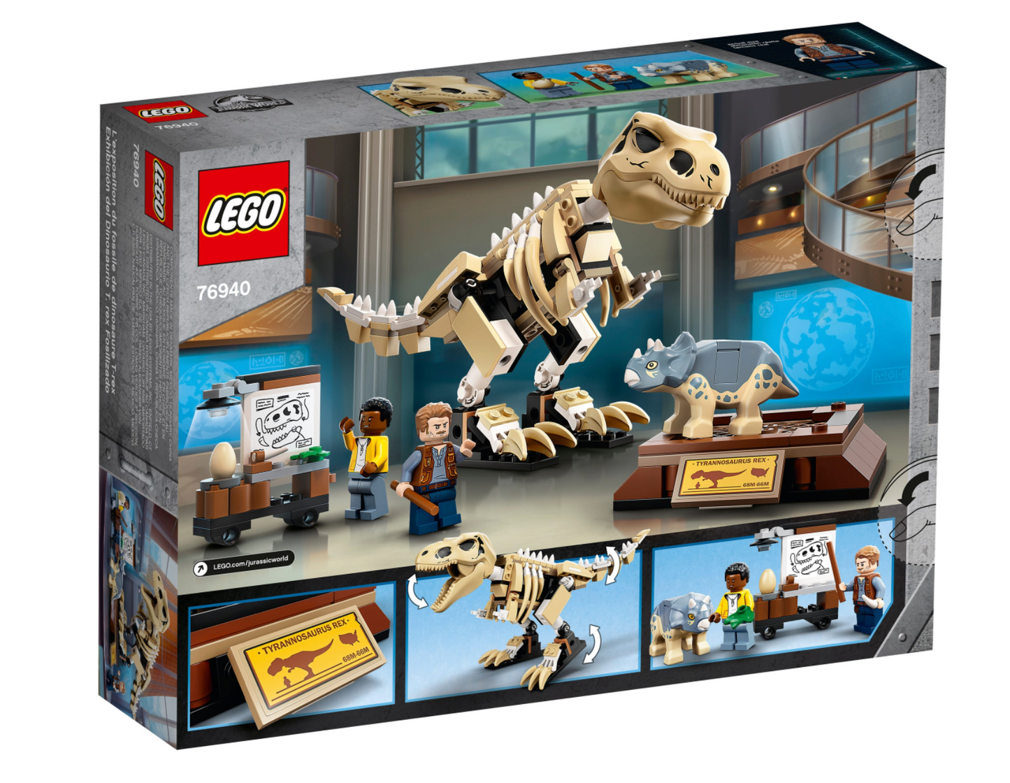 LEGO JURASSIC WORLD - 76940 - T. rex Dinosaur Fossil Exhibition