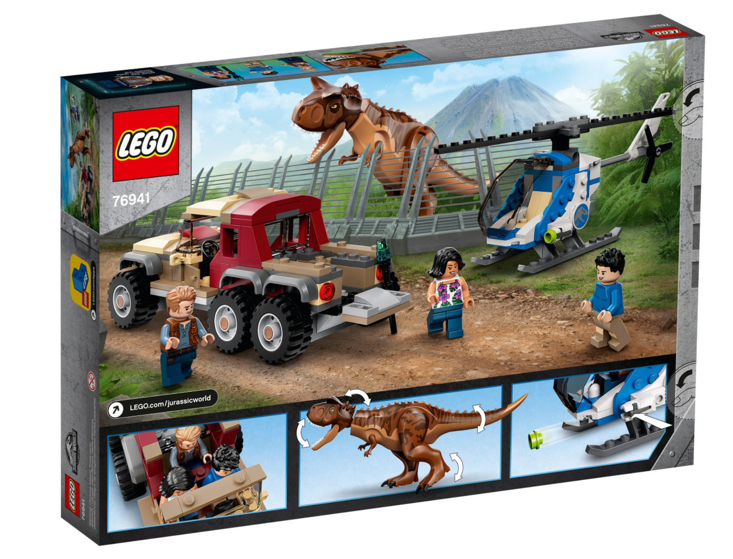 LEGO JURASSIC WORLD - 76941 - Carnotaurus Dinosaur Chase