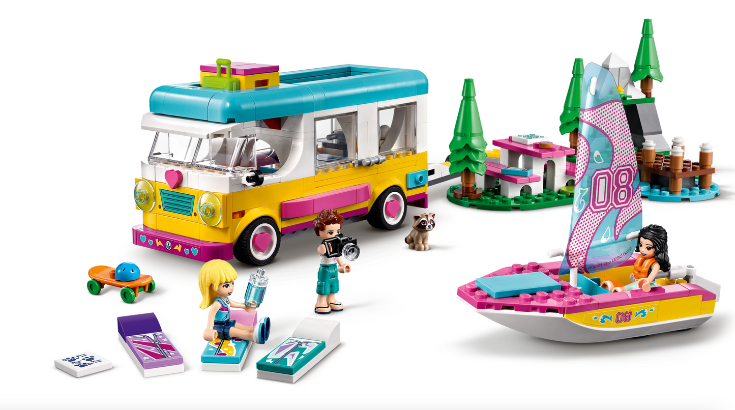 LEGO Friends - 41681 - Forest Camper Van and Sailboat