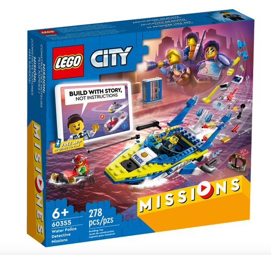 LEGO CITY - 60355 - Missions de détective de la police des eaux