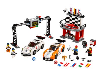 LEGO Speed Champion - 75912 - Ligne d'arrivée de la Porsche 911 GT