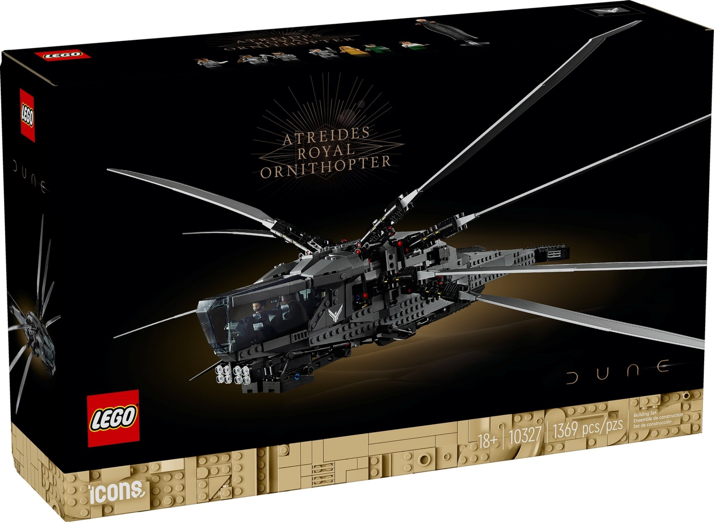Lego - Icônes - 10327 - Ornithoptère royal Atréides D'OCCASION / USAGÉ