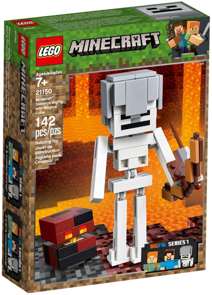 LEGO Minecraft - 21150 - Minecraft Skeleton BigFig with Magma Cube - Boîte endommagé