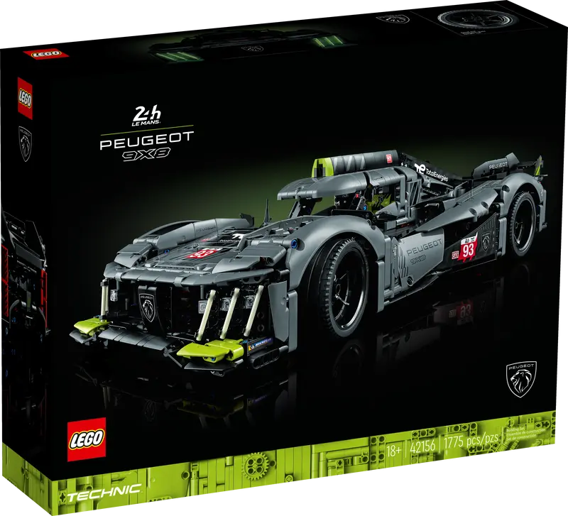 LEGO Technic - 42156 - PEUGEOT 9X8 24H Le Mans Hybrid Hypercar USAGÉ / USED