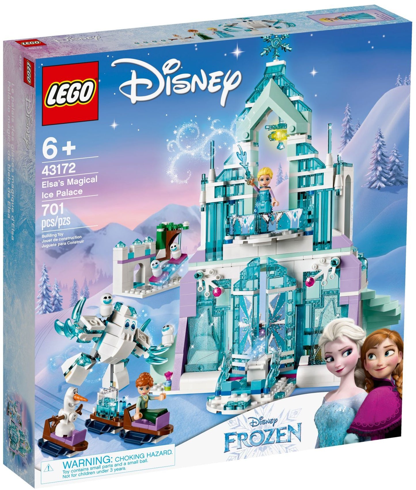 LEGO - Disney - 43172 - Le palais de glace magique d'Elsa - USAGÉ / USED