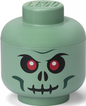 LEGO Licensed Products - 4031 - Minifigure Head Storage Container Small - Skeleton Skull Sand Green