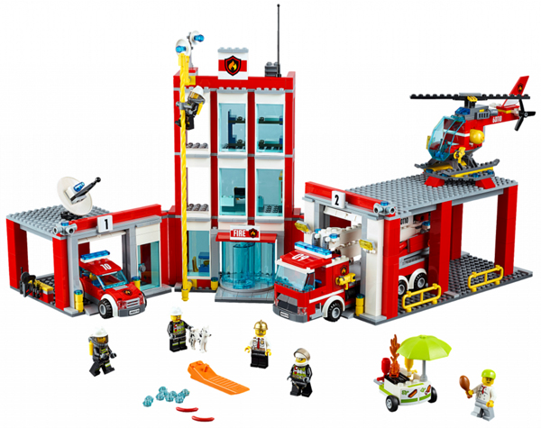 LEGO City - 60110 - Fire Station - Boîte Ouverte / Sacs scellés