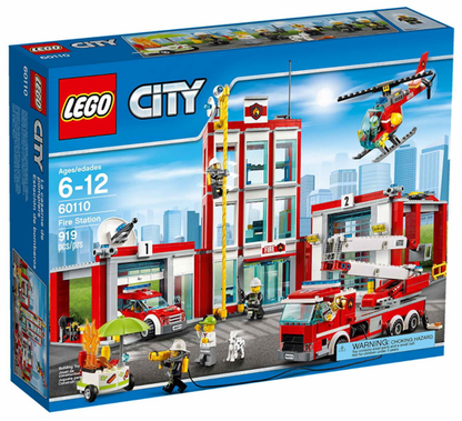 LEGO City - 60110 - Fire Station - Boîte Ouverte / Sacs scellés