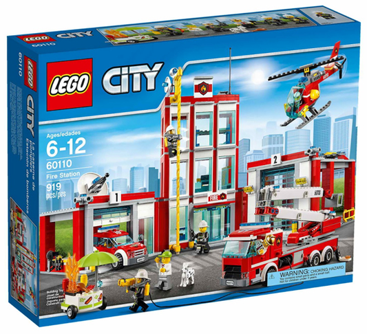 LEGO City - 60110 - Fire Station - Boîte Ouverte / Sacs scellés