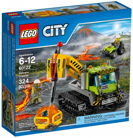 LEGO City - 60122 - Volcano Crawler - Boite ouverte / sacs scellés