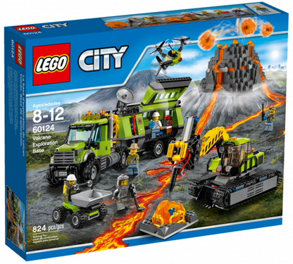LEGO City - 60124 - Volcano Exploration Base - Boîte Endommagée