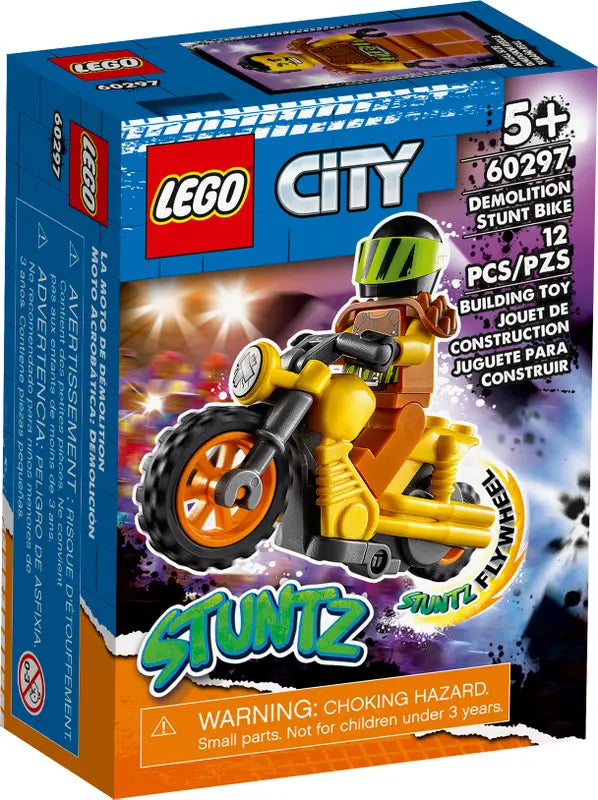 LEGO City STUNTZ - 60297 - La moto de cascade de démolition