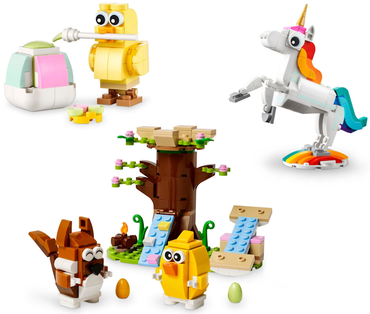 LEGO Creator - 66801 - Mixed Bundle Pack, Play Pack (Sets 30690, 31140, and 40709) - Springtime Animal Play Pack