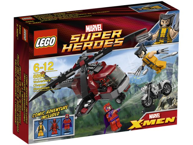 LEGO - Marvel - 6866 - Le combat contre l'hélicoptère de Wolverine - USAGÉ / USED