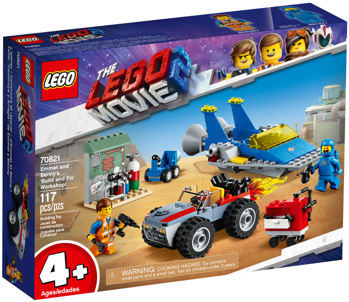LEGO The Lego Movie - 70821 - Emmet and Benny's 'Build and Fix' Workshop! Boîte Endommagée