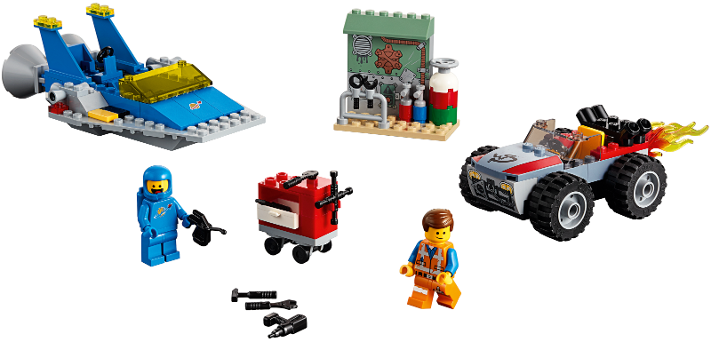 LEGO The Lego Movie - 70821 - Emmet and Benny's 'Build and Fix' Workshop! Boîte Endommagée
